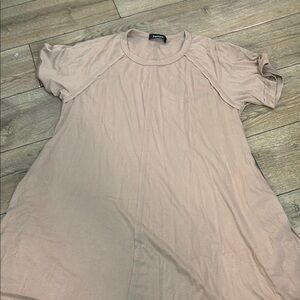 Fashion Nova Pink A-line Mini Dress Short Sleeve